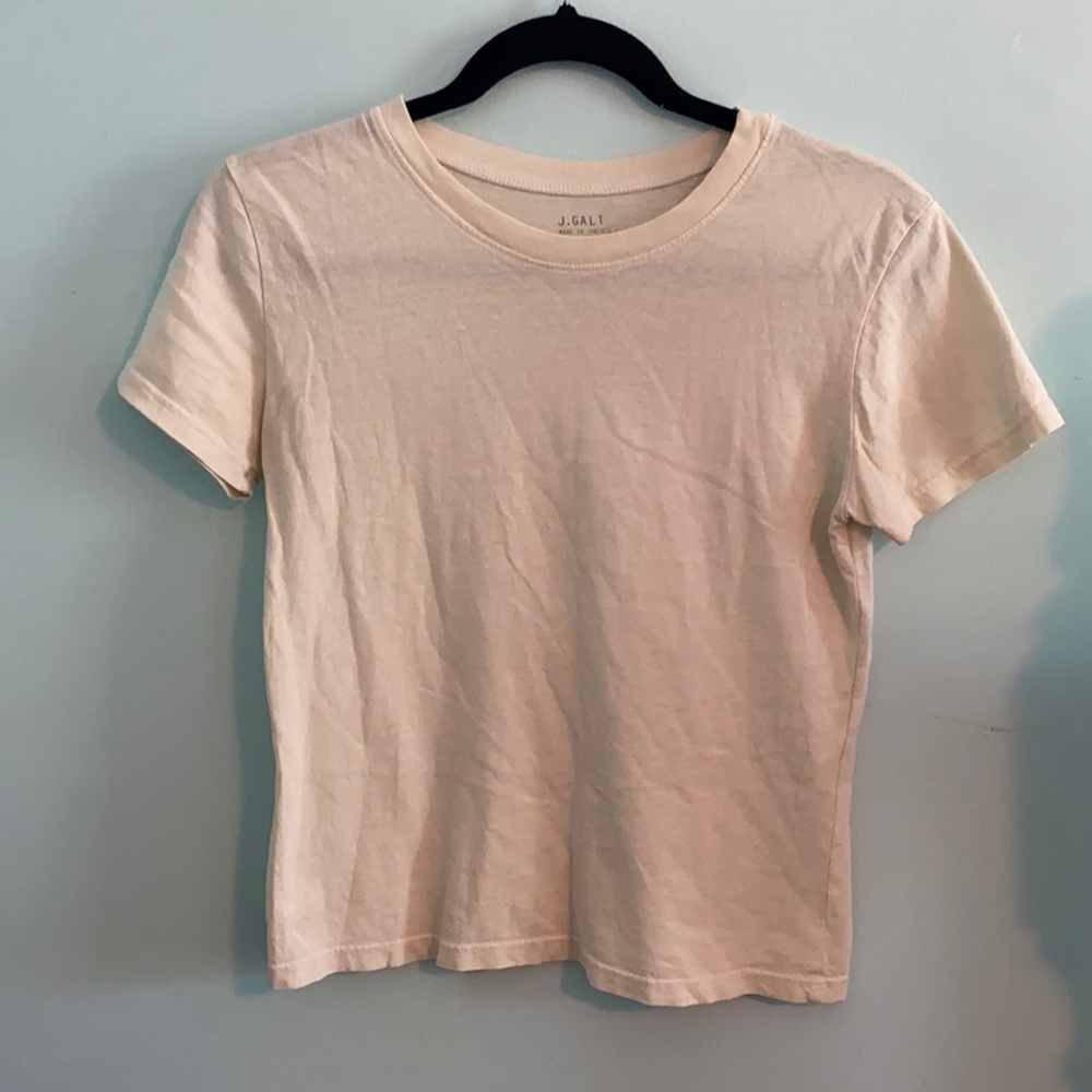 Brandy Melville Yellow Cotton T-Shirt